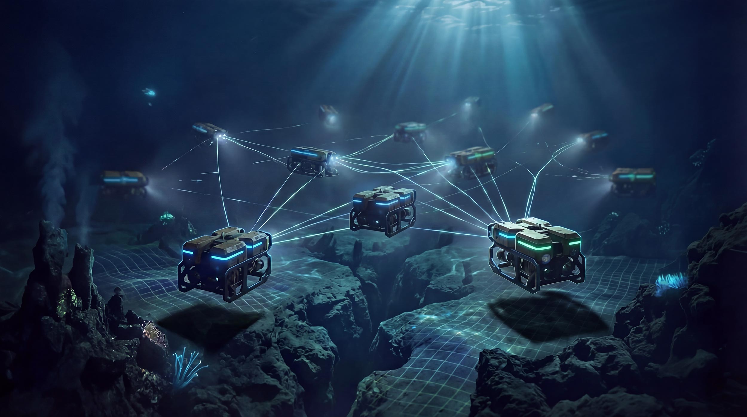 High tech laboratory with industrial machinery