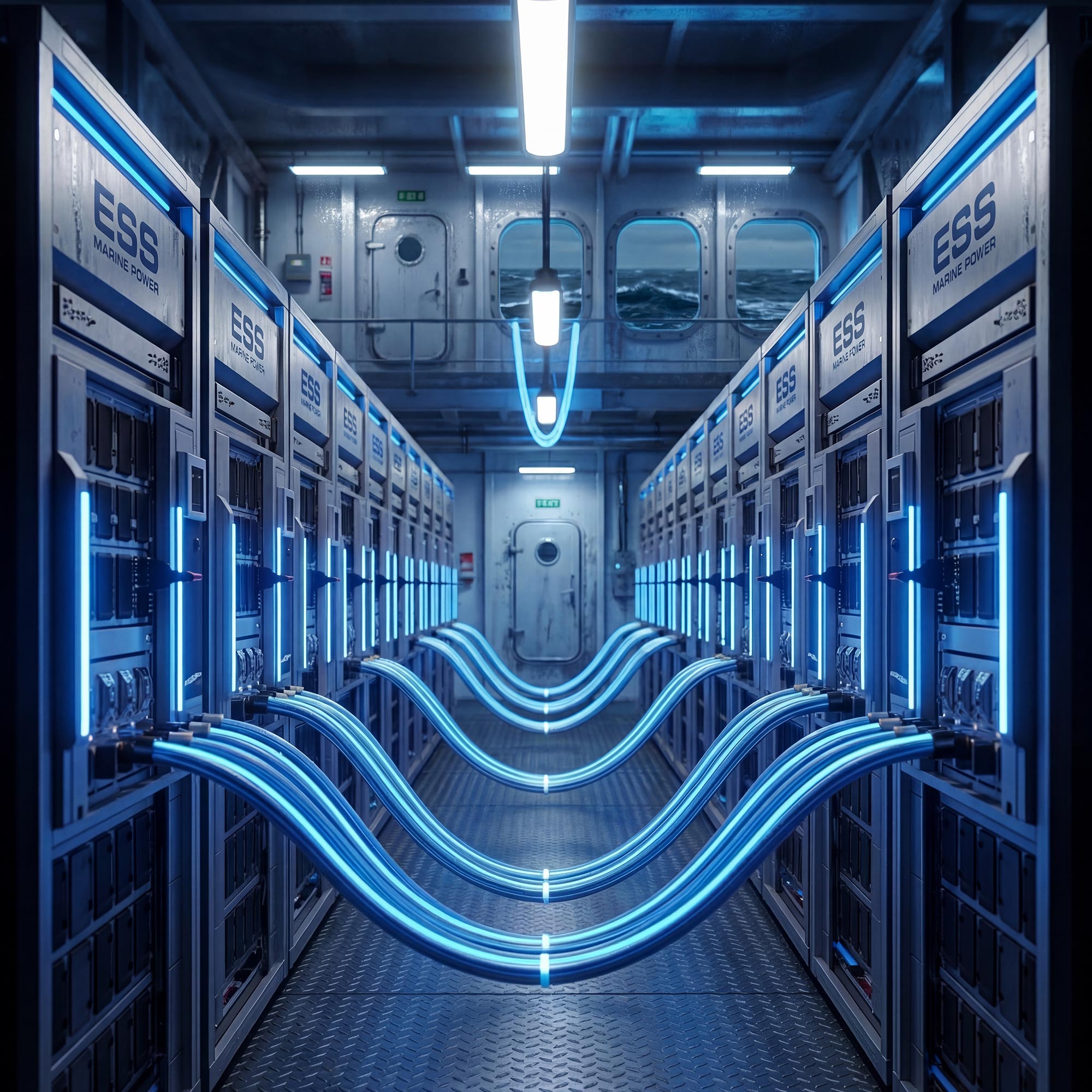 Futuristic battery array